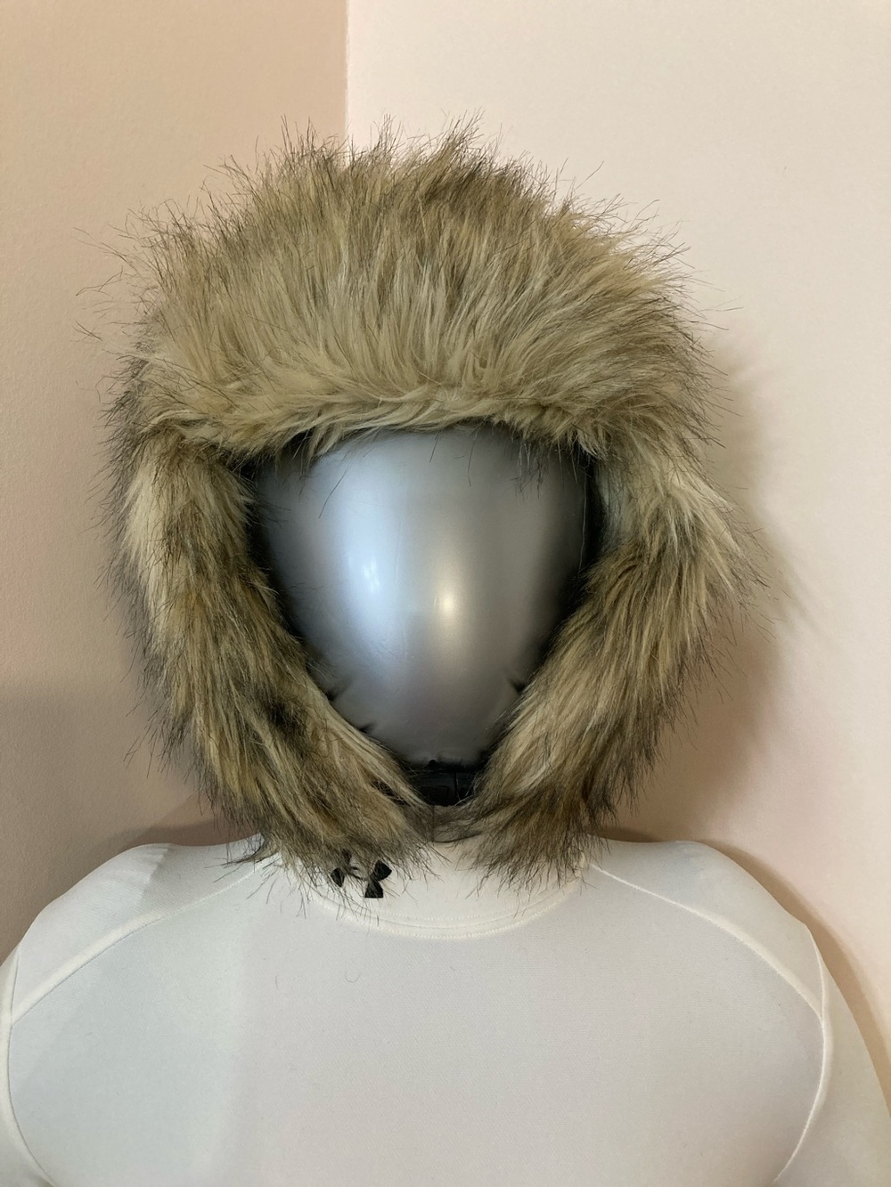 Faux Fur Trapper Hat - Tan